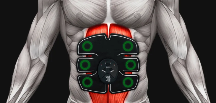 Ab Force on a muscled body illustration